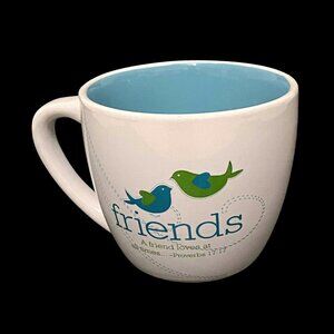 Scripture Friends Bird Mug Proverbs Bible Verse Friendship Christian Religious
